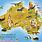 Australia Map with Animals