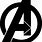 Avengers Logo Black
