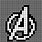 Avengers Logo Pixel Art