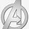 Avengers Logo White