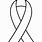 Awareness Ribbon Clip Art Black and White