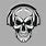 Awesome Skull with Headphones