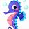 Baby Seahorse Clip Art