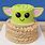 Baby Yoda Cake 7th Birthday