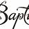 Baptism Word Clip Art