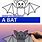 Bat Sketch for Kids
