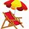 Beach Lounge Chair Clip Art