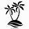 Beach Palm Tree Silhouette