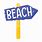 Beach Sign Vector