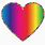 Beautiful Rainbow Heart Love