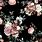 Black Background Floral Wallpaper