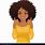 Black Female Thumbs Up Emoji
