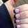 Black Glitter French Nails
