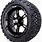Black Golf Cart Wheels and Tires