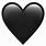Black Heart Emoji Transparent