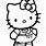 Black Hello Kitty Coloring Pages