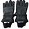 Black Leather Military Gloves