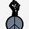 Black Peace Emoji