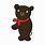 Black Teddy Bear Cartoon
