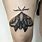 Black Witch Moth Tattoo