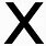 Black X Symbol