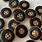 Black and Gold Buttons