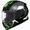 Black and Green Motorcycle Helmet