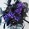 Black and Purple Roses Bouquet