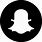 Black and Transparent Snapchat Logo