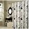 Black and White Extra Long Shower Curtain