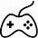 Black and White Gaming Icon