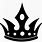 Black and White Image of a Crown