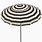 Black and White Outdoor Umbrella