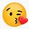 Blowing Kiss Face Emoji