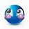 Blue Emoji Blushing PNG