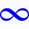 Blue Infinity Sign