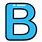 Blue Letter B Icon