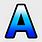 Blue Letter a Decals