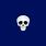 Blue Skull Emoji