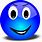 Blue Smiley Emoji