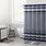 Blue Striped Shower Curtain
