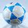 Blue White Soccer Ball
