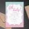 Blue and Pink Baby Shower Invitations