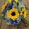 Blue and Yellow Flower Bouquet