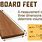 Board Feet Wood