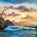 Bob Ross Sea Painting