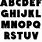 Bold Font Styles Alphabet