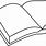 Book Clip Art Black and White Outline