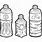 Bottle Drawing Black and White