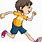 Boy Jogging Cartoon